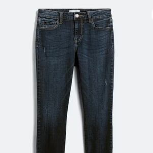 Studio Blue Jeans, lightly distressed